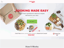 Tablet Screenshot of chefsplate.com